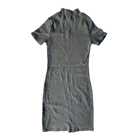 Olive Rib-Knit Dress - Picture 5 of 9